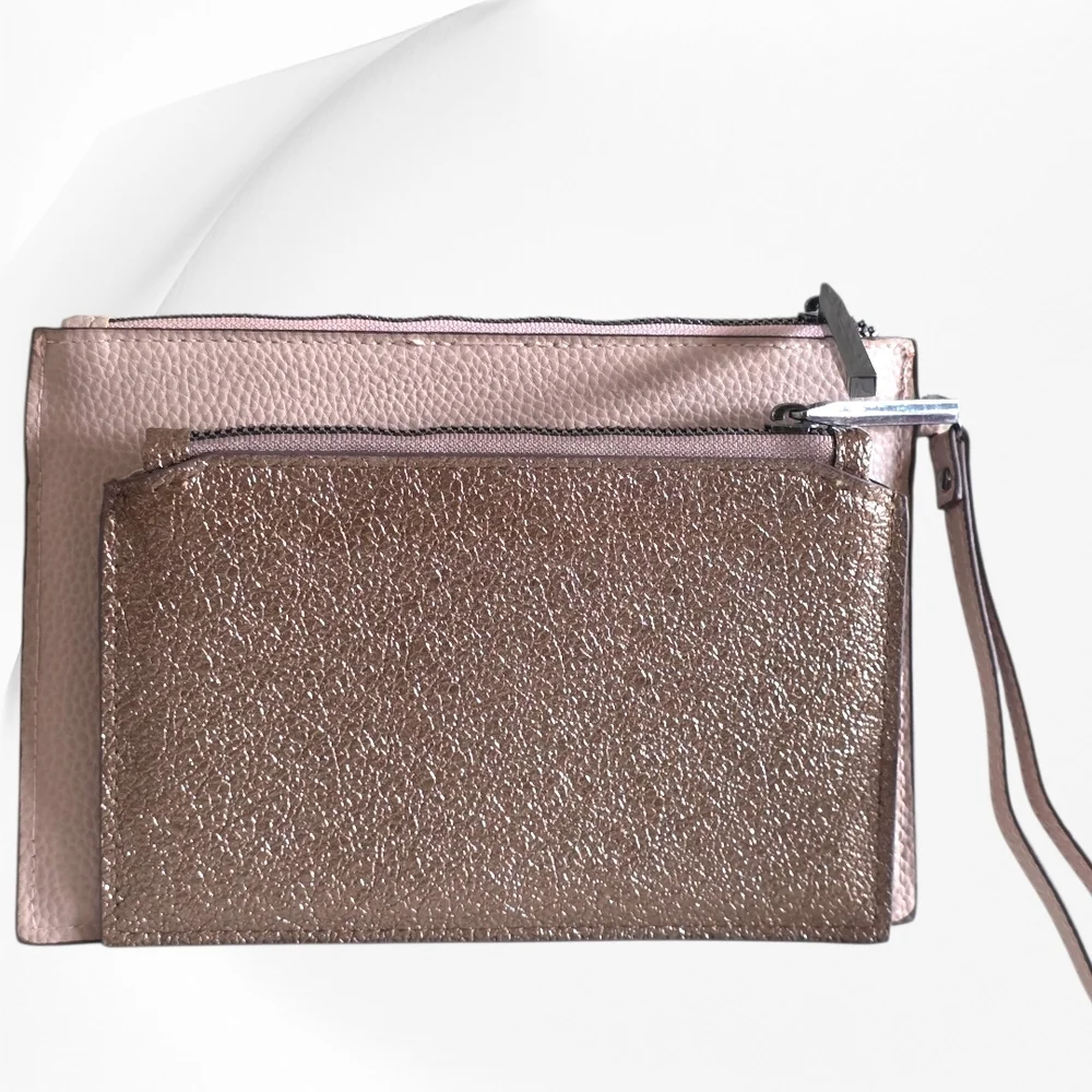 Halston Heritage Pink and Brown Women's Bag Set